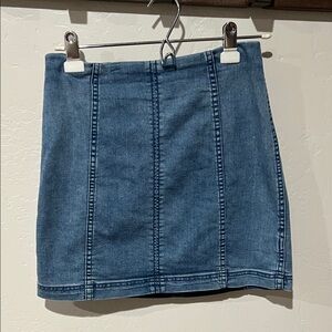Free People Denim Blue Women's Skirt